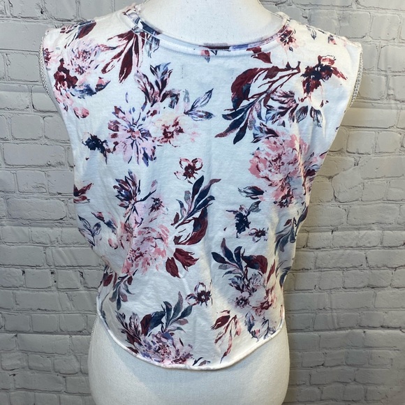 KENDALL & KYLIE Tank Top Cropped Floral Print-Medium - Picture 4 of 4